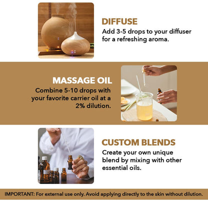 MAJESTIC PURE Frankincense Essential Oil | 100% Pure and Natural Frankincense Oil | Premium Grade Essential Oils for Hair Care, Home Diffusers, Skin, Aromatherapy, Massage and Humidifiers | 4 Fl Oz
