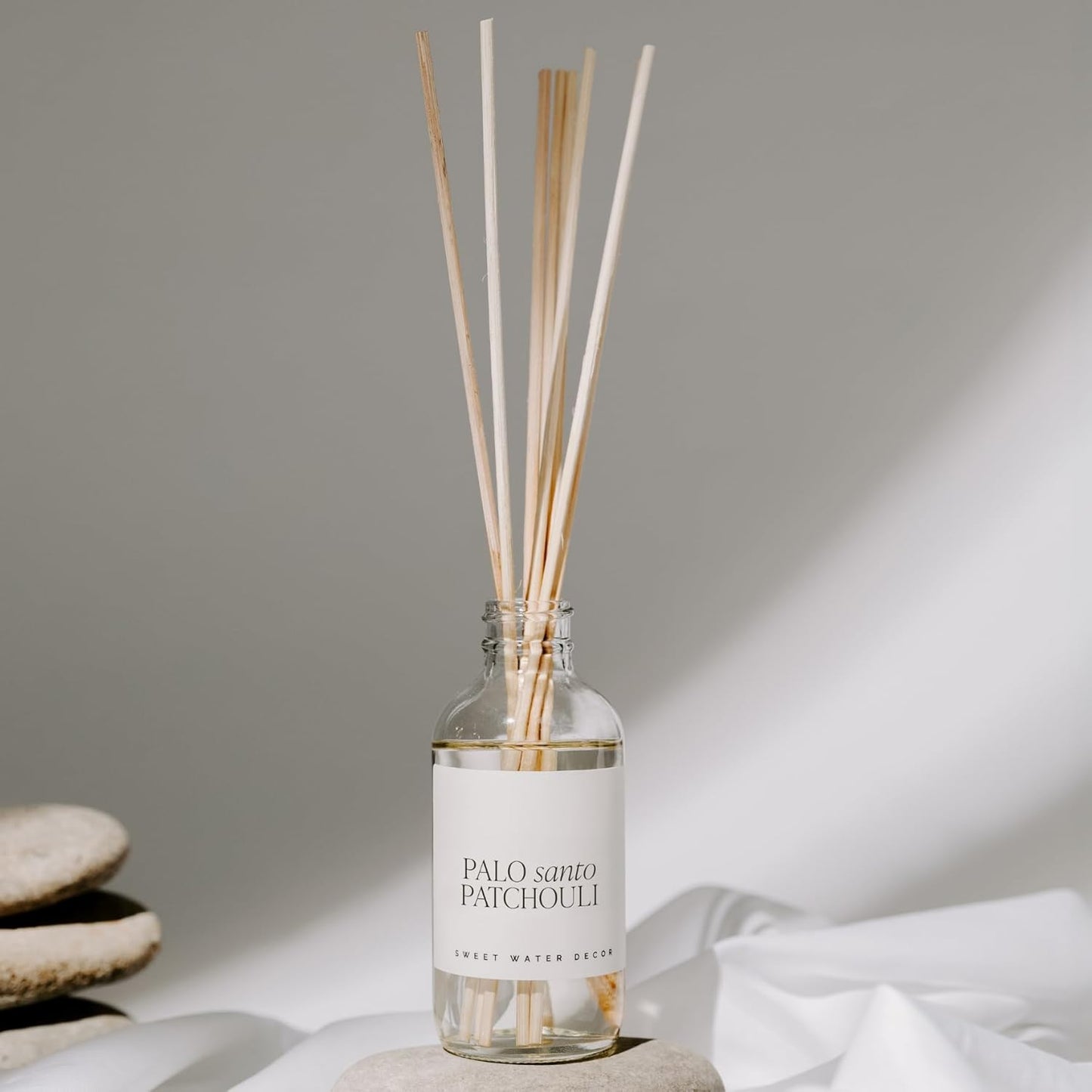 Sweet Water Decor Salt & Sea Reed Diffuser Set - Sea Salt Citrus & Musk Amber Scent Diffuser - Reed Diffusers for Home with Long Lasting Fragrance - Non-Toxic Oil Reed Diffuser - Made in the USA