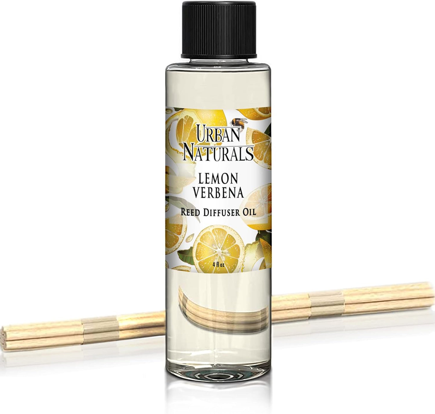 Urban Naturals Eucalyptus &amp; Sage Oil Reed Diffuser Refill | Eucalyptus, Sage, Mint, Lime and Cedarwood| Includes a Free Set of Reed Sticks! 4 oz