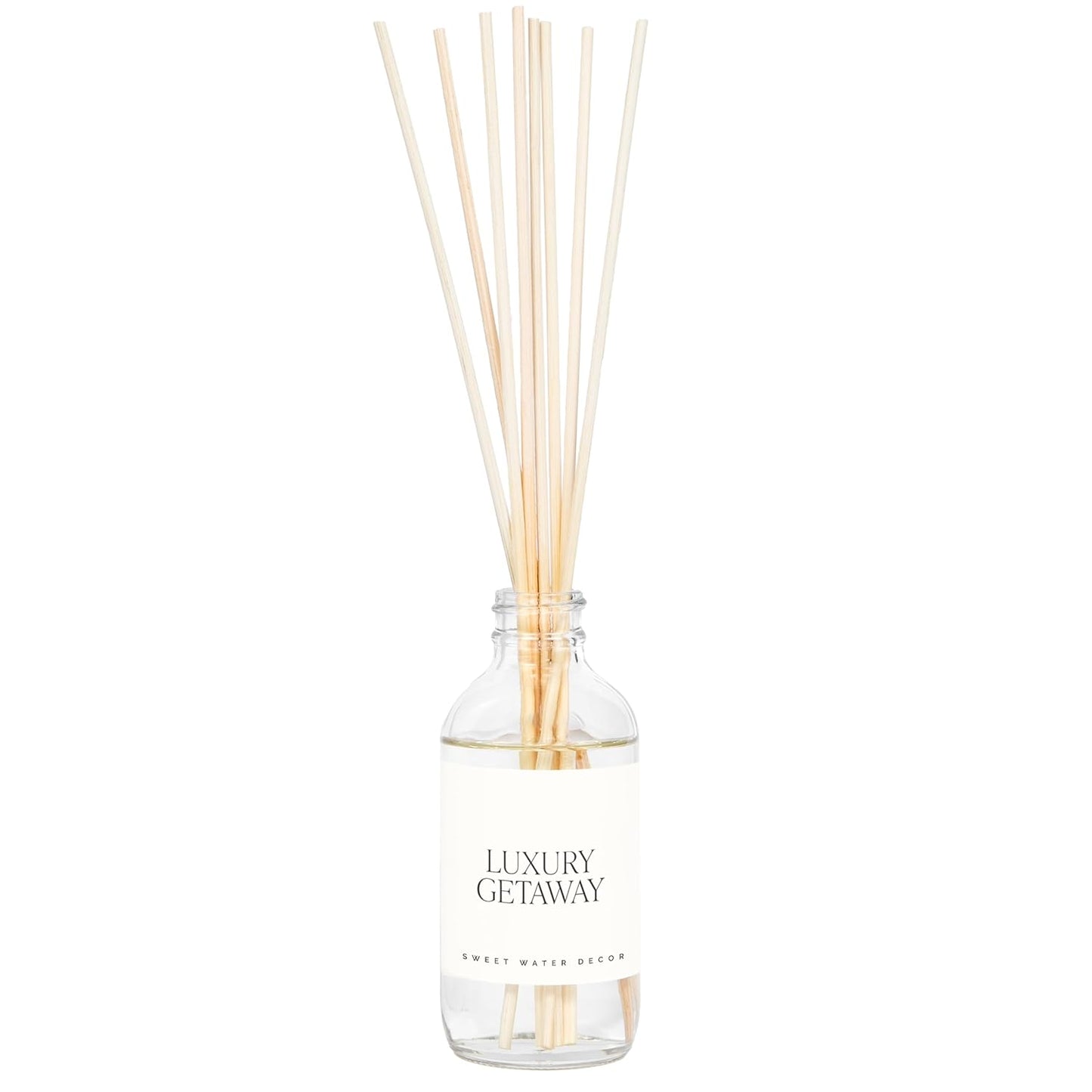 Sweet Water Decor Salt & Sea Reed Diffuser Set - Sea Salt Citrus & Musk Amber Scent Diffuser - Reed Diffusers for Home with Long Lasting Fragrance - Non-Toxic Oil Reed Diffuser - Made in the USA