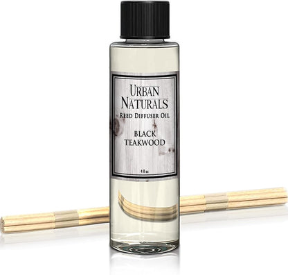 Urban Naturals Eucalyptus &amp; Sage Oil Reed Diffuser Refill | Eucalyptus, Sage, Mint, Lime and Cedarwood| Includes a Free Set of Reed Sticks! 4 oz