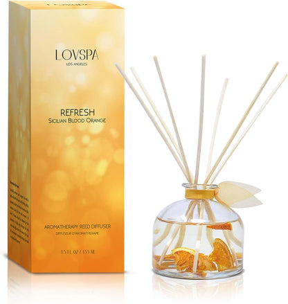 LOVSPA Eucalyptus Essential Oil Reed Diffuser Gift Set | Revive | Fresh Eucalyptus, Sage, Citrus, Bamboo & Mint | Great Aromatherapy Gift for Mom, Dad, Grandma or Aunt