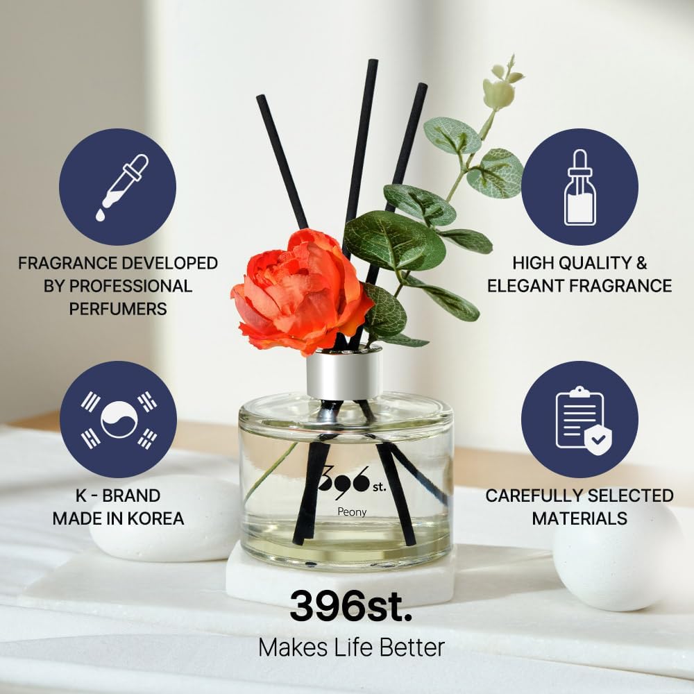 396 st. Rose Flower Reed Diffuser, Red Rose (Also Known as Rose Perfume) / Reed Diffuser Sets, Scentsy Home Fragrance, Scented Oils, Home & Bathroom Décor
