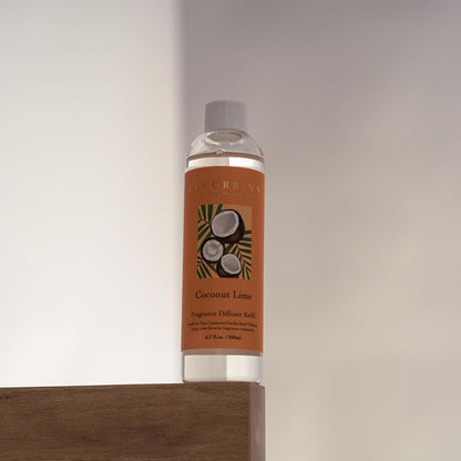 COCORRÍNA Reed Diffuser Refill - Cashmere Vanilla 6.7 oz. Scented Oil for Reed Diffuser Home Fragrance for Bedroom, Bathroom Home Decor