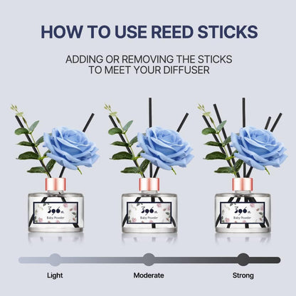 396 st. Rose Flower Reed Diffuser, Red Rose (Also Known as Rose Perfume) / Reed Diffuser Sets, Scentsy Home Fragrance, Scented Oils, Home & Bathroom Décor