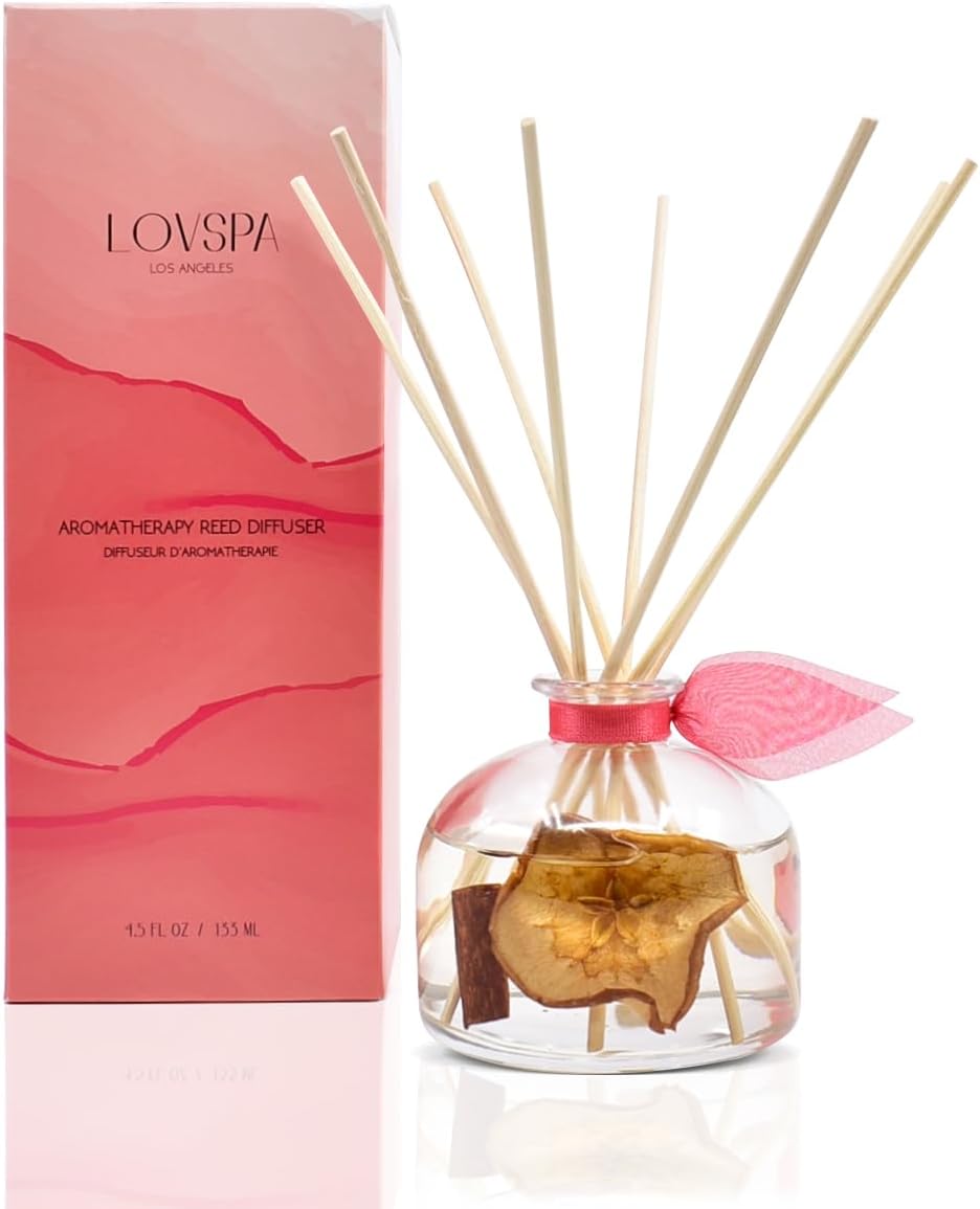 LOVSPA Eucalyptus Essential Oil Reed Diffuser Gift Set | Revive | Fresh Eucalyptus, Sage, Citrus, Bamboo & Mint | Great Aromatherapy Gift for Mom, Dad, Grandma or Aunt