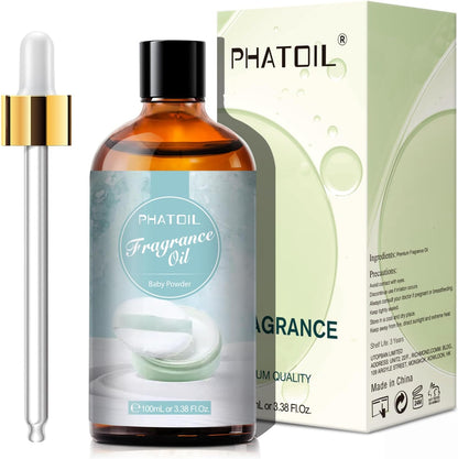 PHATOIL 3.38 FL.OZ Coconut & Vanilla Fragrance Oils for Aromatherapy, Essential Oils for Diffusers for Home, Perfect for Diffuser, Yoga, DIY Candle and Soap Making - 100ml