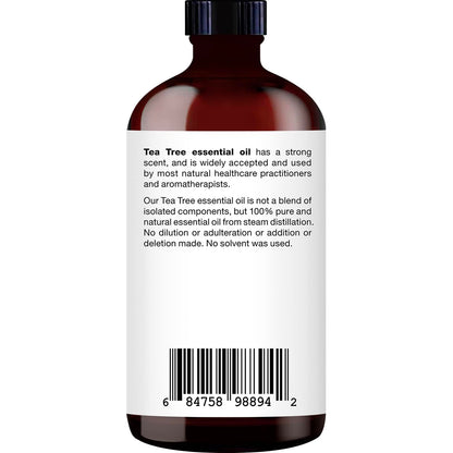 MAJESTIC PURE Tea Tree Essential Oil | 100% Pure and Natural Tea Tree Oil | Premium Grade Essential Oils for Hair Care, Home Diffusers, Skin, Aromatherapy, Massage and Humidifiers | 4 Fl Oz