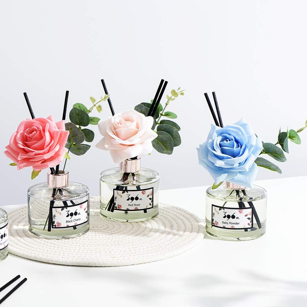 396 st. Rose Flower Reed Diffuser, Red Rose (Also Known as Rose Perfume) / Reed Diffuser Sets, Scentsy Home Fragrance, Scented Oils, Home & Bathroom Décor