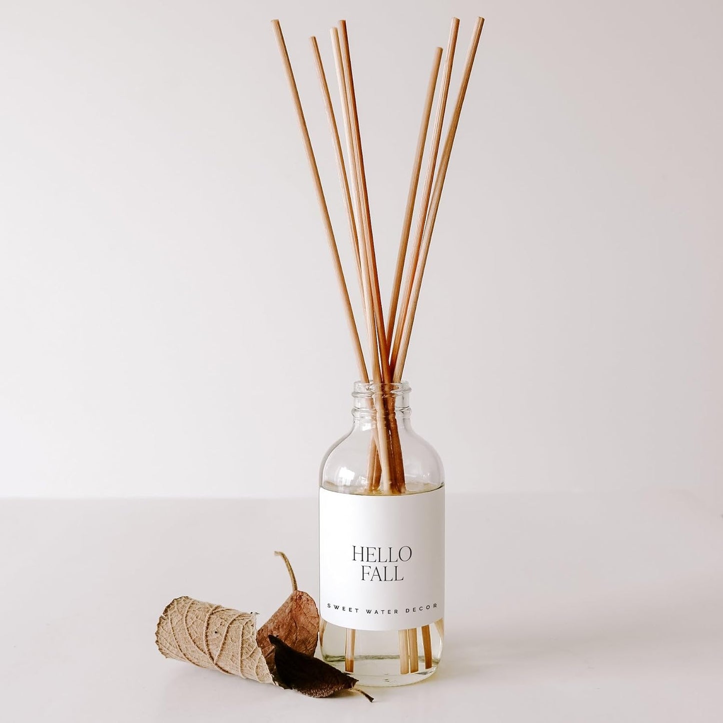 Sweet Water Decor Salt & Sea Reed Diffuser Set - Sea Salt Citrus & Musk Amber Scent Diffuser - Reed Diffusers for Home with Long Lasting Fragrance - Non-Toxic Oil Reed Diffuser - Made in the USA
