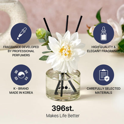 396 st. Rose Flower Reed Diffuser, Red Rose (Also Known as Rose Perfume) / Reed Diffuser Sets, Scentsy Home Fragrance, Scented Oils, Home & Bathroom Décor