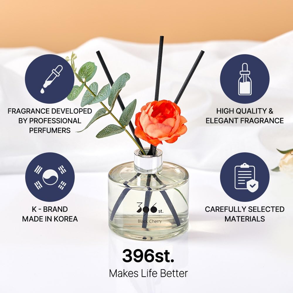 396 st. Rose Flower Reed Diffuser, Red Rose (Also Known as Rose Perfume) / Reed Diffuser Sets, Scentsy Home Fragrance, Scented Oils, Home & Bathroom Décor