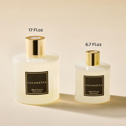 COCORRÍNA Reed Diffuser Set, Clean Linen Scented Diffuser with Sticks Home Fragrance Reed Diffuser for Bathroom Shelf Decor