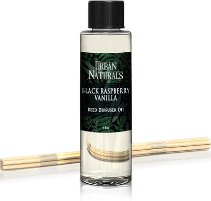 Urban Naturals Eucalyptus &amp; Sage Oil Reed Diffuser Refill | Eucalyptus, Sage, Mint, Lime and Cedarwood| Includes a Free Set of Reed Sticks! 4 oz