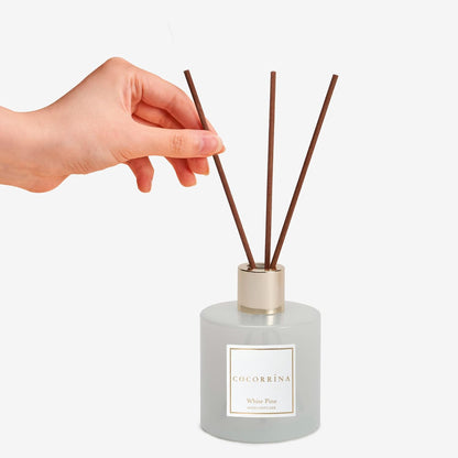 COCORRÍNA Reed Diffuser Set, Clean Linen Scented Diffuser with Sticks Home Fragrance Reed Diffuser for Bathroom Shelf Decor