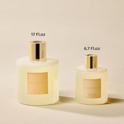 COCORRÍNA Reed Diffuser Set, Clean Linen Scented Diffuser with Sticks Home Fragrance Reed Diffuser for Bathroom Shelf Decor
