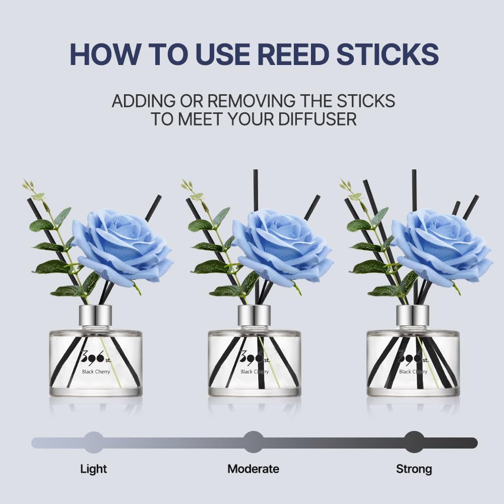 396 st. Rose Flower Reed Diffuser, Red Rose (Also Known as Rose Perfume) / Reed Diffuser Sets, Scentsy Home Fragrance, Scented Oils, Home & Bathroom Décor