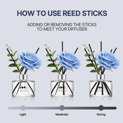 396 st. Rose Flower Reed Diffuser, Red Rose (Also Known as Rose Perfume) / Reed Diffuser Sets, Scentsy Home Fragrance, Scented Oils, Home & Bathroom Décor