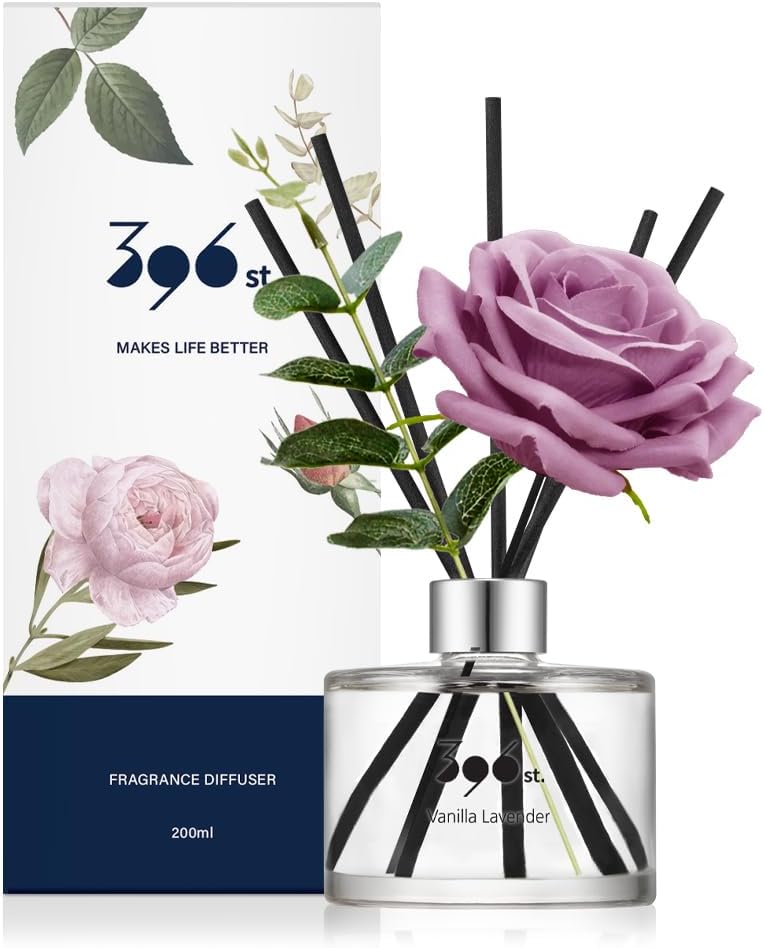 396 st. Rose Flower Reed Diffuser, Red Rose (Also Known as Rose Perfume) / Reed Diffuser Sets, Scentsy Home Fragrance, Scented Oils, Home & Bathroom Décor