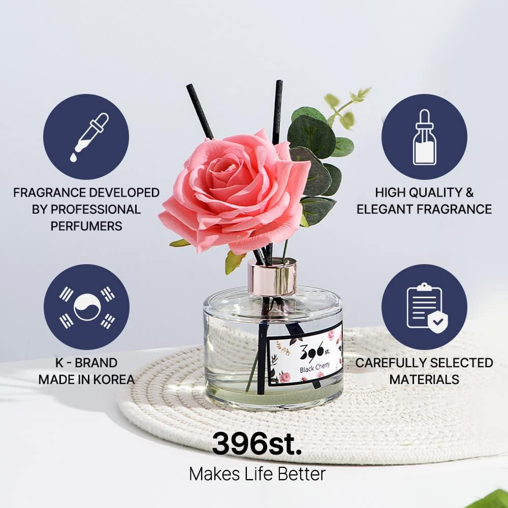 396 st. Rose Flower Reed Diffuser, Red Rose (Also Known as Rose Perfume) / Reed Diffuser Sets, Scentsy Home Fragrance, Scented Oils, Home & Bathroom Décor