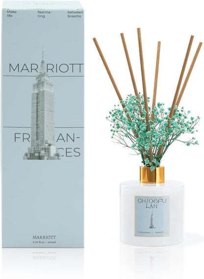 Chloefu LAN Hotel Scented Oil Diffuser Refill 7.05 oz Natural Essential Scented Oil - Best for Aromatherapy, SPA and Home, 0% Alcohol, Unique Blend to Promote Sleep & Relieve Stress