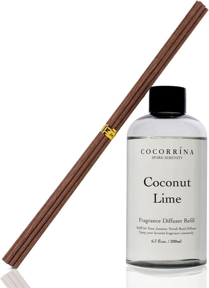 COCORRÍNA Reed Diffuser Set, Clean Linen Scented Diffuser with Sticks Home Fragrance Reed Diffuser for Bathroom Shelf Decor