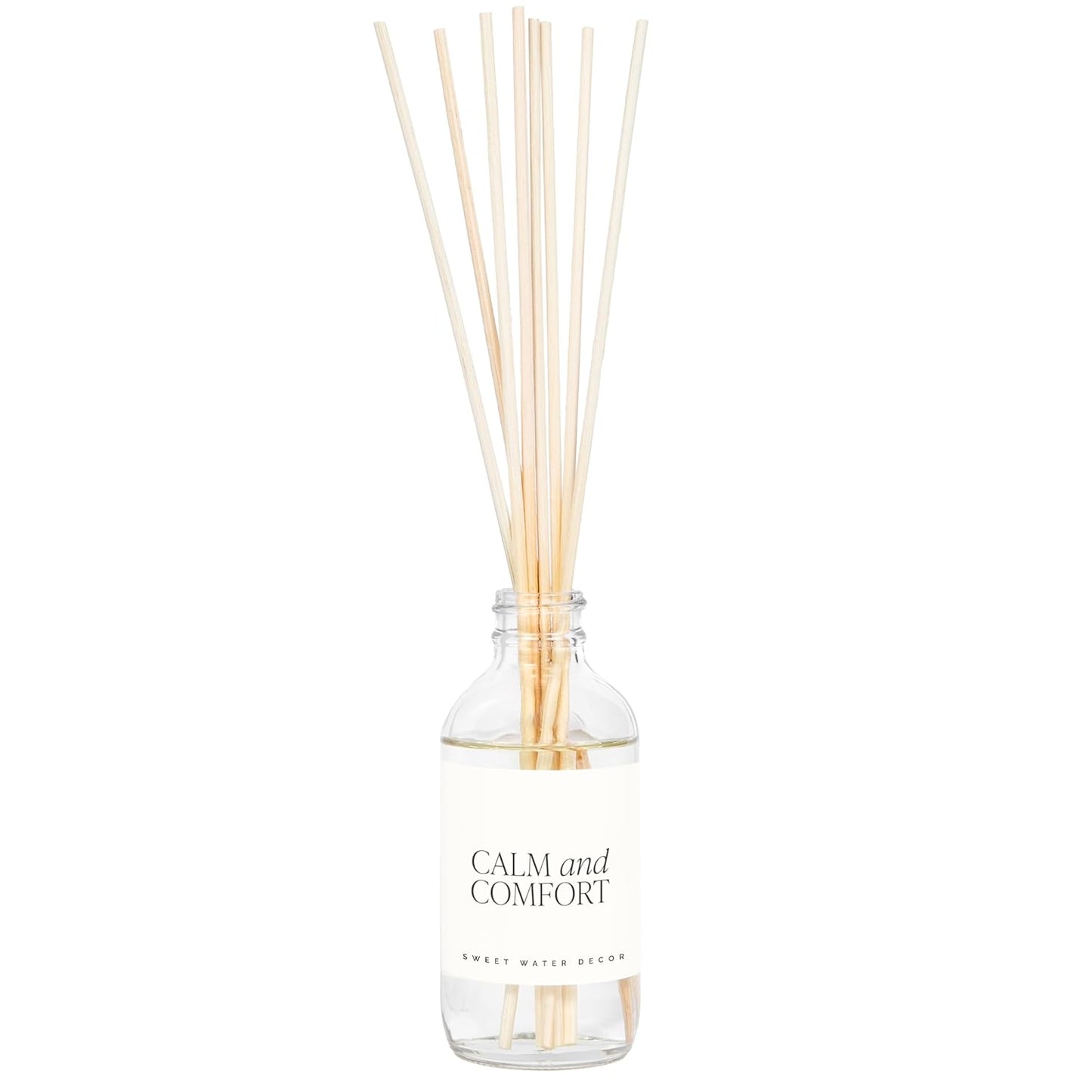 Sweet Water Decor Salt & Sea Reed Diffuser Set - Sea Salt Citrus & Musk Amber Scent Diffuser - Reed Diffusers for Home with Long Lasting Fragrance - Non-Toxic Oil Reed Diffuser - Made in the USA