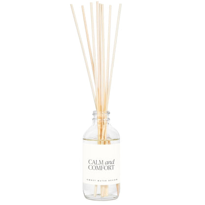 Sweet Water Decor Salt & Sea Reed Diffuser Set - Sea Salt Citrus & Musk Amber Scent Diffuser - Reed Diffusers for Home with Long Lasting Fragrance - Non-Toxic Oil Reed Diffuser - Made in the USA