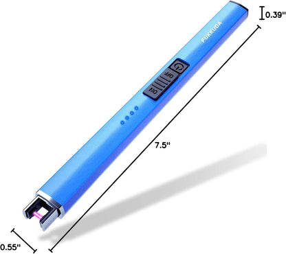 Electric Candle Lighter - Rechargeable, Plasma Arc Lighter - Windproof & Flameless with USB Rechargeable Double Safety Switch (Obisidian Black)