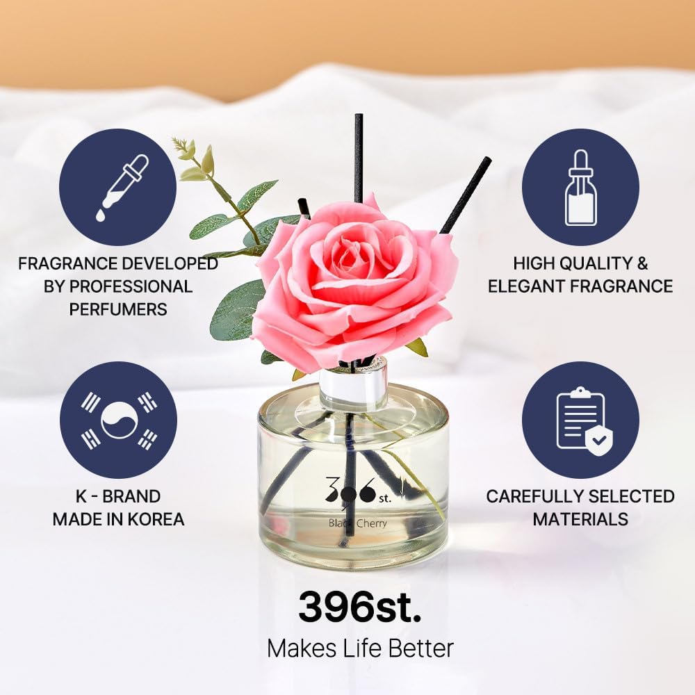 396 st. Rose Flower Reed Diffuser, Red Rose (Also Known as Rose Perfume) / Reed Diffuser Sets, Scentsy Home Fragrance, Scented Oils, Home & Bathroom Décor