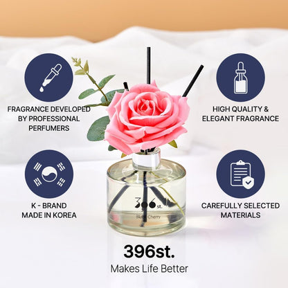 396 st. Rose Flower Reed Diffuser, Red Rose (Also Known as Rose Perfume) / Reed Diffuser Sets, Scentsy Home Fragrance, Scented Oils, Home & Bathroom Décor