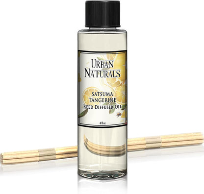 Urban Naturals Eucalyptus &amp; Sage Oil Reed Diffuser Refill | Eucalyptus, Sage, Mint, Lime and Cedarwood| Includes a Free Set of Reed Sticks! 4 oz