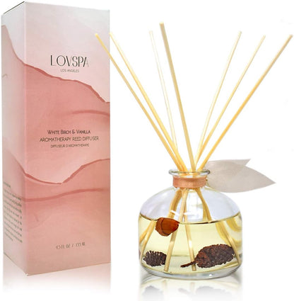 LOVSPA Eucalyptus Essential Oil Reed Diffuser Gift Set | Revive | Fresh Eucalyptus, Sage, Citrus, Bamboo & Mint | Great Aromatherapy Gift for Mom, Dad, Grandma or Aunt