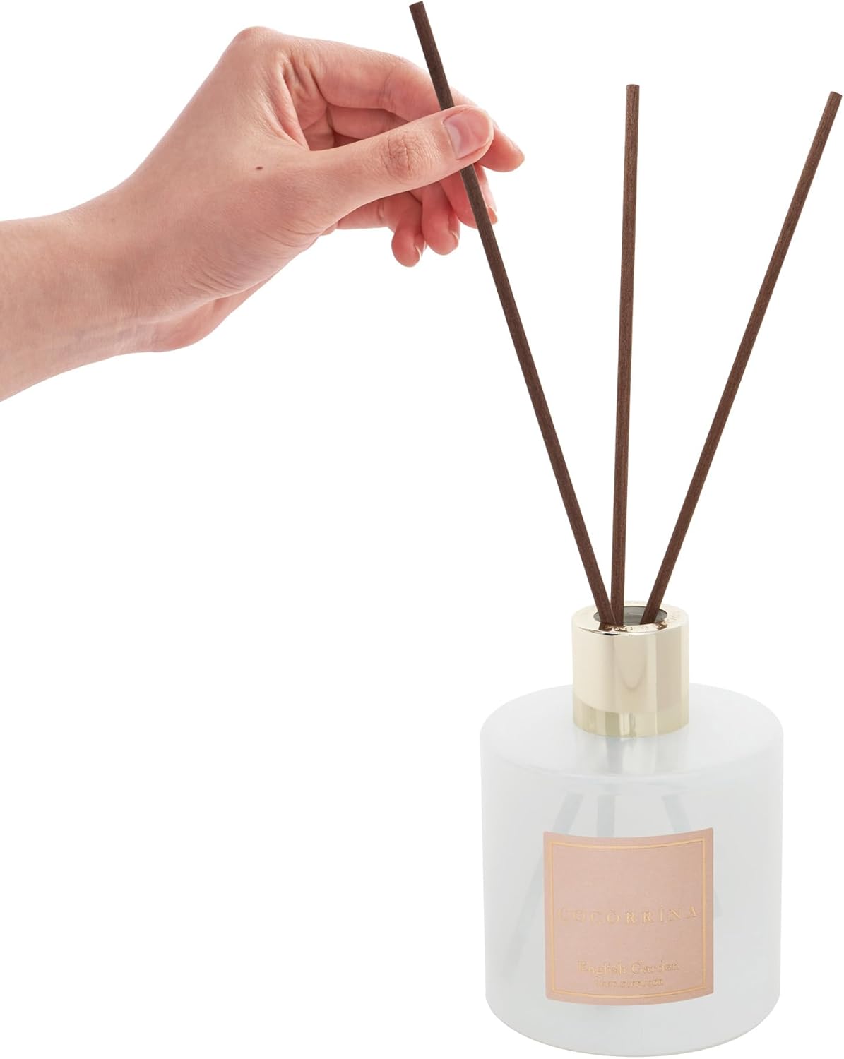 COCORRÍNA Reed Diffuser Set, Clean Linen Scented Diffuser with Sticks Home Fragrance Reed Diffuser for Bathroom Shelf Decor