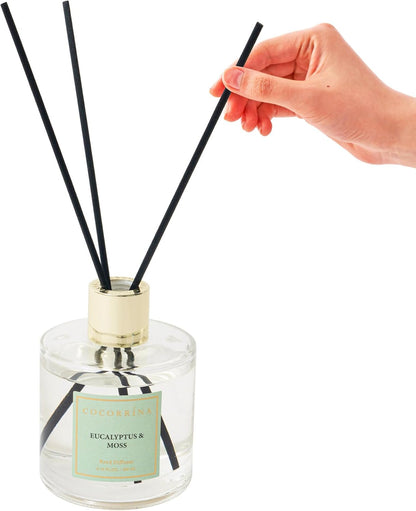 COCORRÍNA Reed Diffuser Set, Clean Linen Scented Diffuser with Sticks Home Fragrance Reed Diffuser for Bathroom Shelf Decor