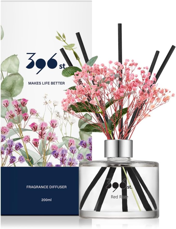 396 st. Rose Flower Reed Diffuser, Red Rose (Also Known as Rose Perfume) / Reed Diffuser Sets, Scentsy Home Fragrance, Scented Oils, Home & Bathroom Décor