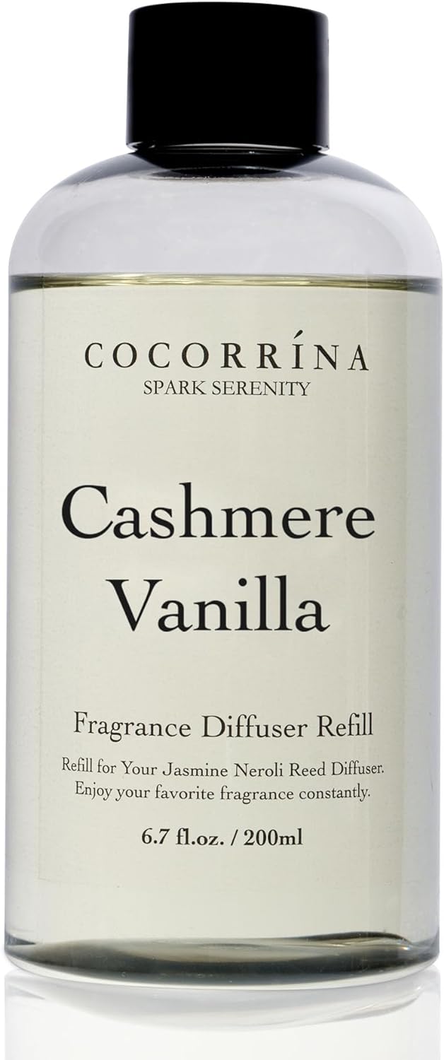 COCORRÍNA Reed Diffuser Set, Clean Linen Scented Diffuser with Sticks Home Fragrance Reed Diffuser for Bathroom Shelf Decor