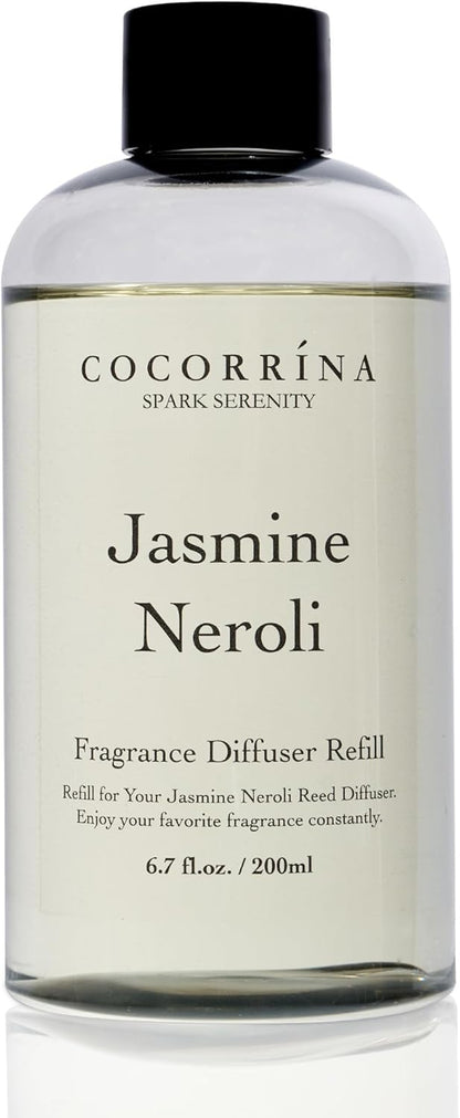 COCORRÍNA Reed Diffuser Set, Clean Linen Scented Diffuser with Sticks Home Fragrance Reed Diffuser for Bathroom Shelf Decor