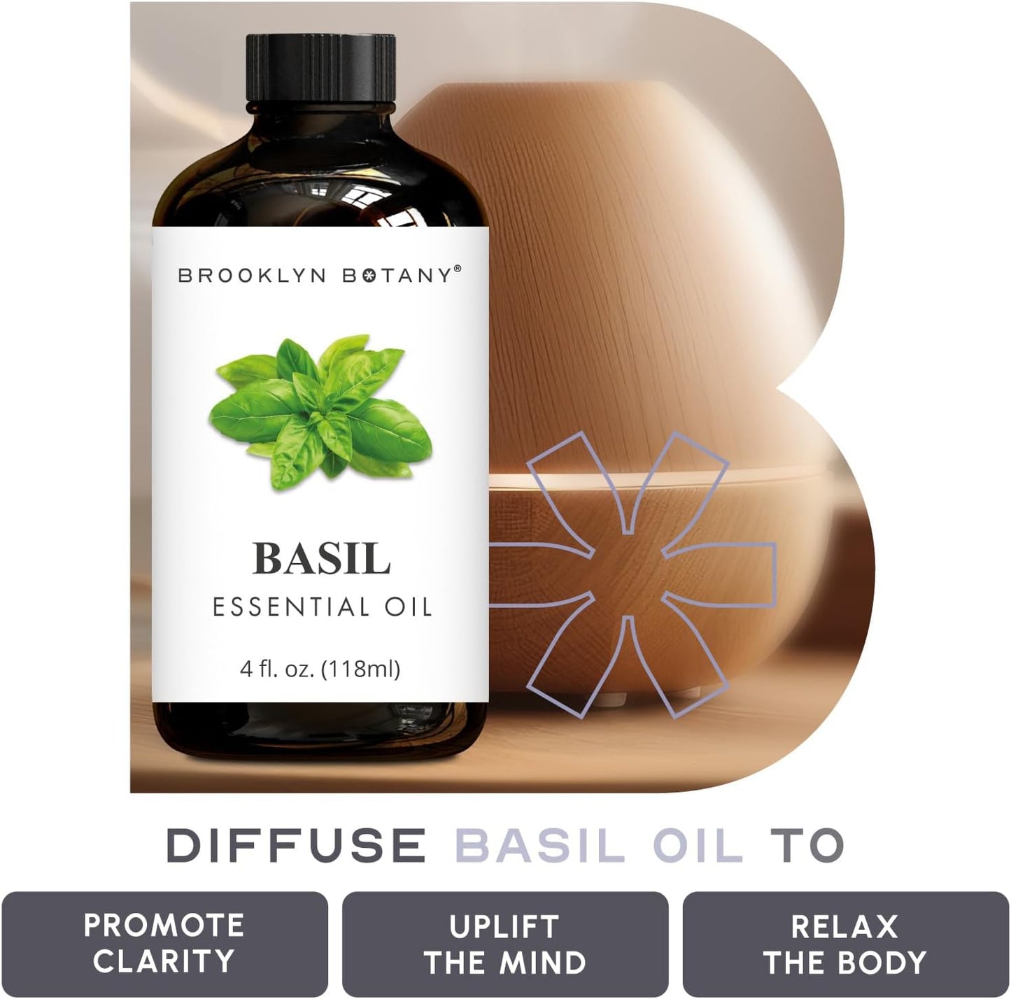 Brooklyn Botany Peppermint Essential Oil - 100% Pure and Natural - Premium Grade with Dropper - for Aromatherapy and Diffuser