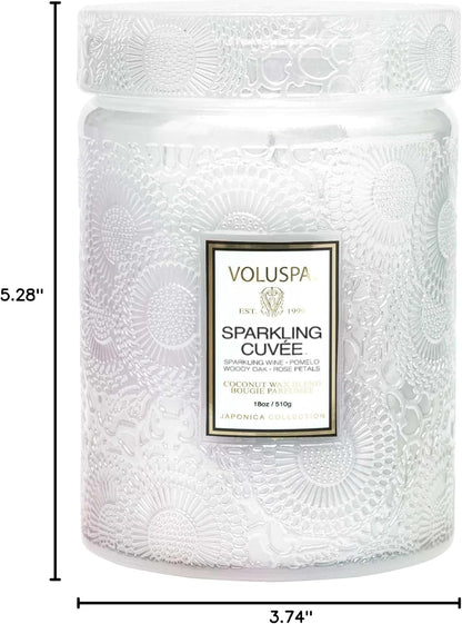Voluspa Goji Tarocco Orange, Large Candle Jar, 18 oz, 100 Hour Burn Time, All Natural Wicks and Coconut Wax for Clean Burning, Vegan, Poured in the USA