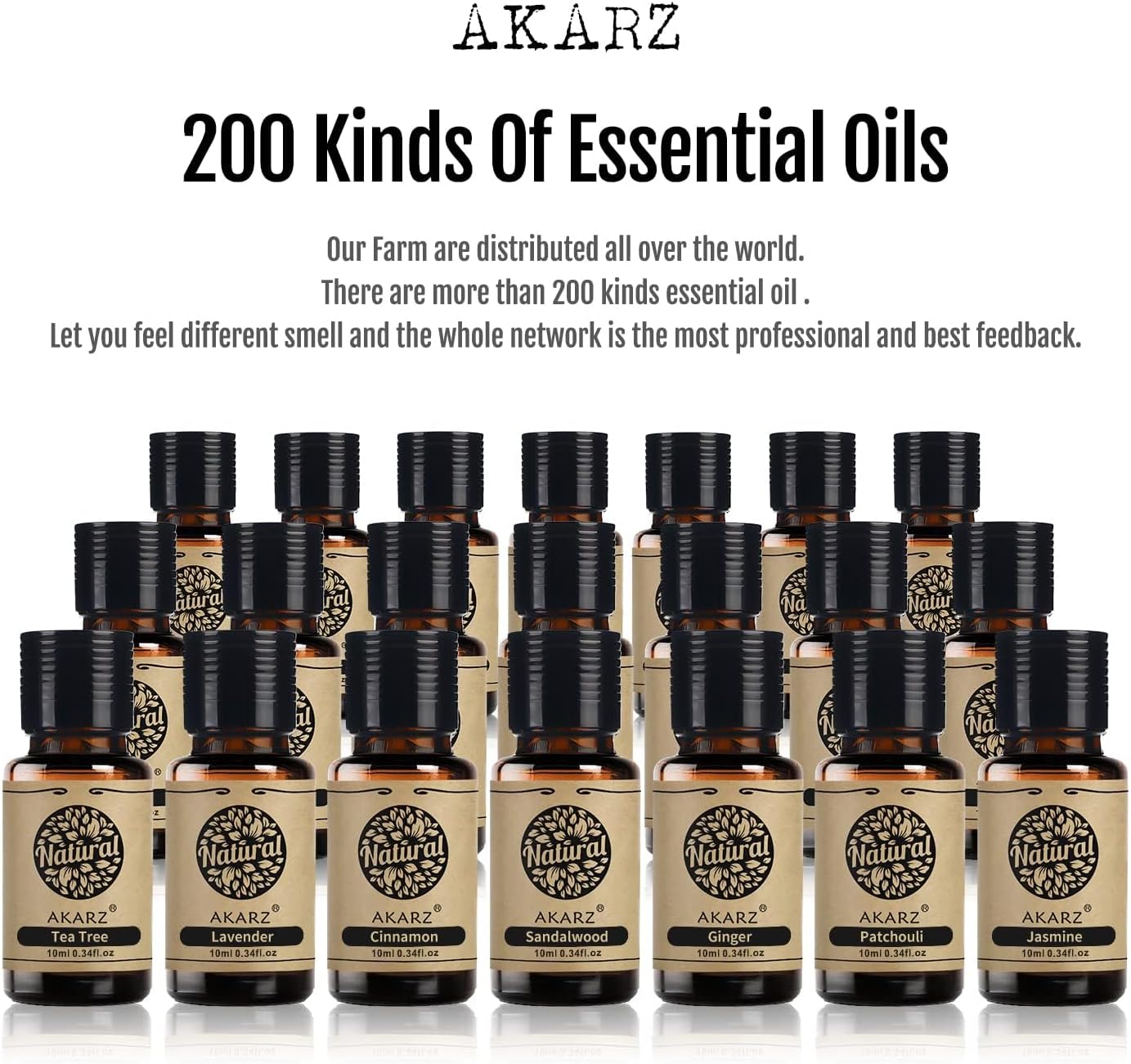 AKARZ Musk Essential Oil Natural Organic Pure Premium Musk Oil 0.34 Fl Oz (10ml)
