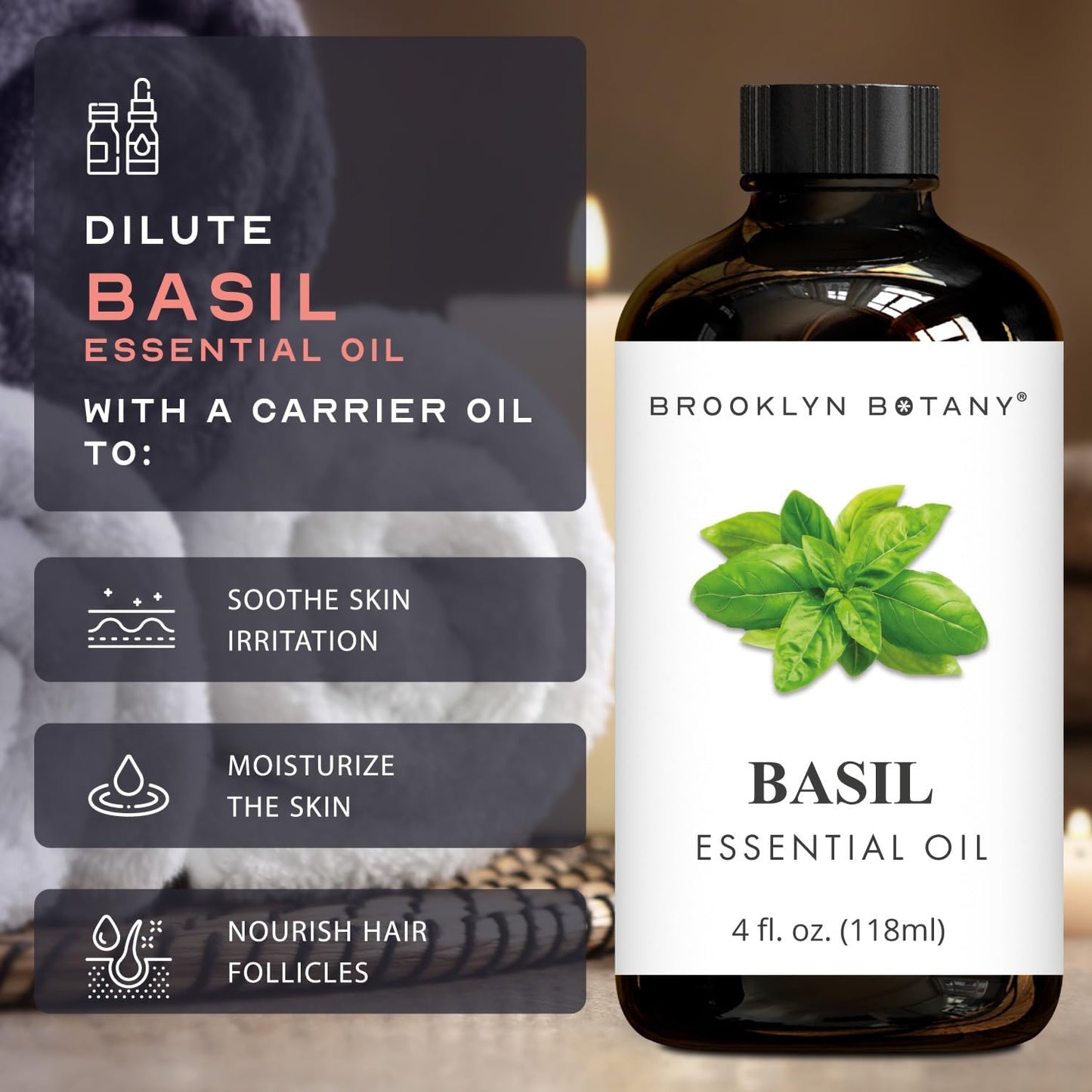 Brooklyn Botany Peppermint Essential Oil - 100% Pure and Natural - Premium Grade with Dropper - for Aromatherapy and Diffuser