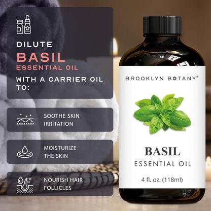 Brooklyn Botany Peppermint Essential Oil - 100% Pure and Natural - Premium Grade with Dropper - for Aromatherapy and Diffuser