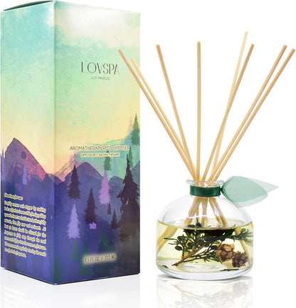 LOVSPA Eucalyptus Essential Oil Reed Diffuser Gift Set | Revive | Fresh Eucalyptus, Sage, Citrus, Bamboo & Mint | Great Aromatherapy Gift for Mom, Dad, Grandma or Aunt