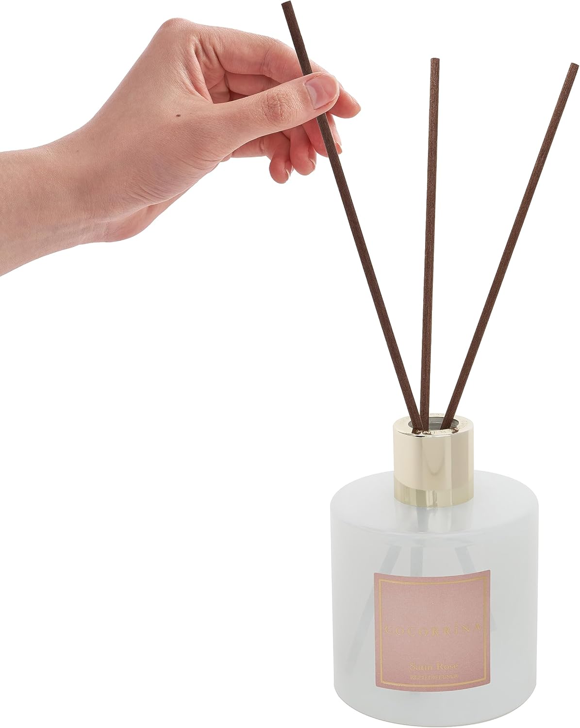 COCORRÍNA Reed Diffuser Set, Clean Linen Scented Diffuser with Sticks Home Fragrance Reed Diffuser for Bathroom Shelf Decor