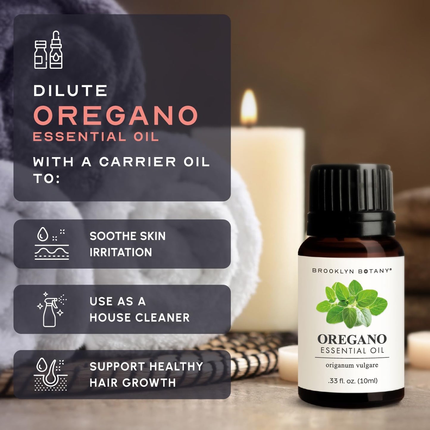 Brooklyn Botany Peppermint Essential Oil - 100% Pure and Natural - Premium Grade with Dropper - for Aromatherapy and Diffuser