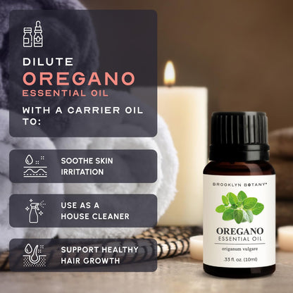 Brooklyn Botany Peppermint Essential Oil - 100% Pure and Natural - Premium Grade with Dropper - for Aromatherapy and Diffuser