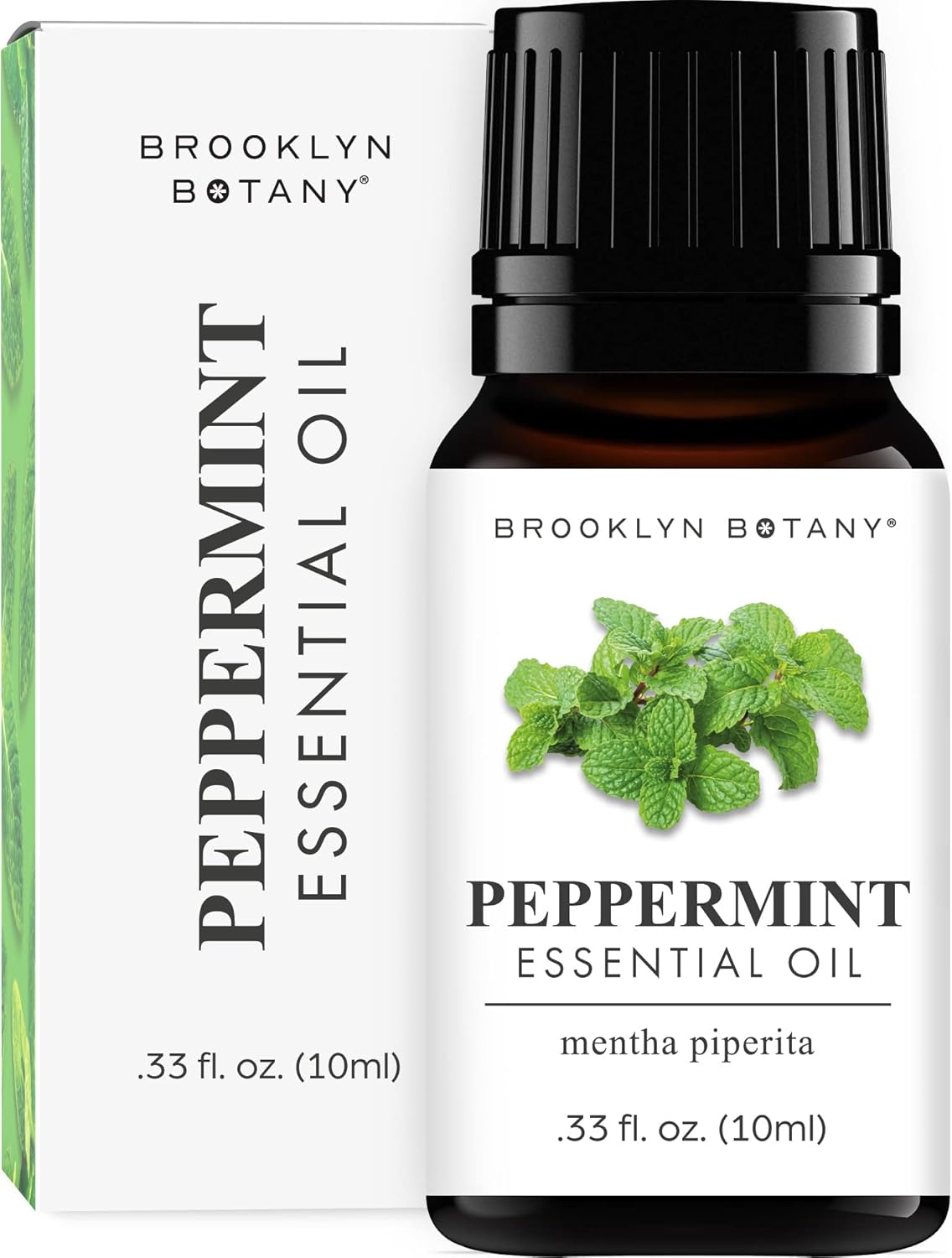 Brooklyn Botany Peppermint Essential Oil - 100% Pure and Natural - Premium Grade with Dropper - for Aromatherapy and Diffuser