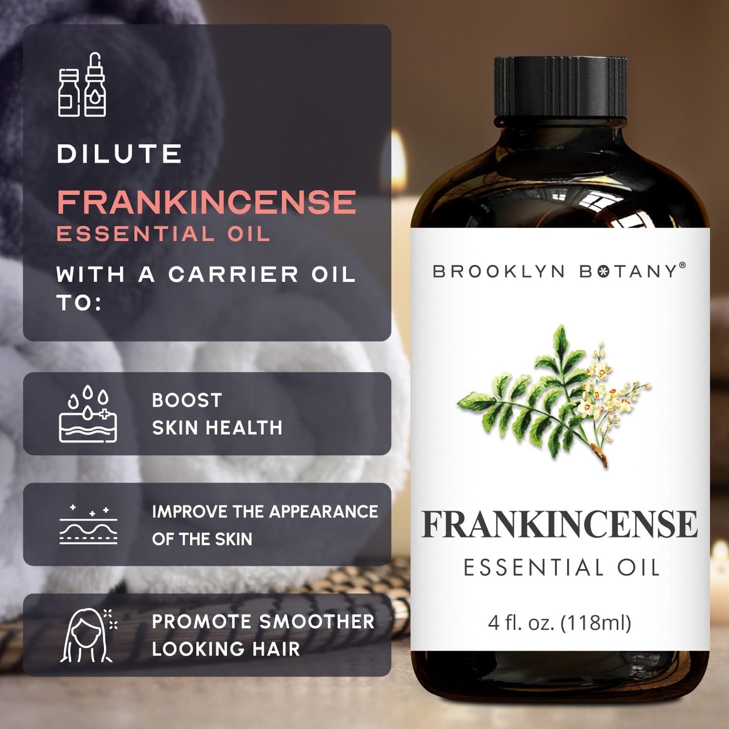 Brooklyn Botany Peppermint Essential Oil - 100% Pure and Natural - Premium Grade with Dropper - for Aromatherapy and Diffuser