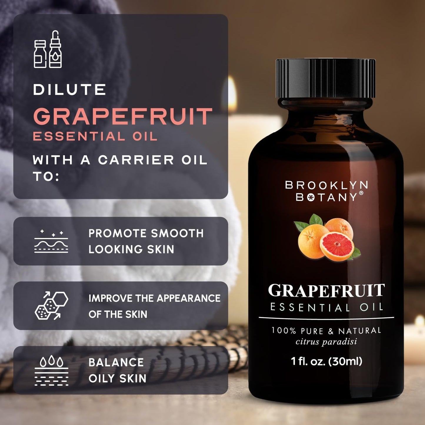 Brooklyn Botany Peppermint Essential Oil - 100% Pure and Natural - Premium Grade with Dropper - for Aromatherapy and Diffuser